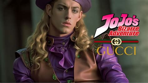 jojo inspired gucci line